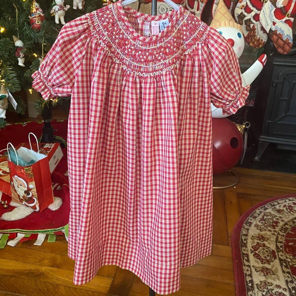 Orient Expressed Inc Smocked Toddler Girls Dress size 3 - Picture 9 of 16